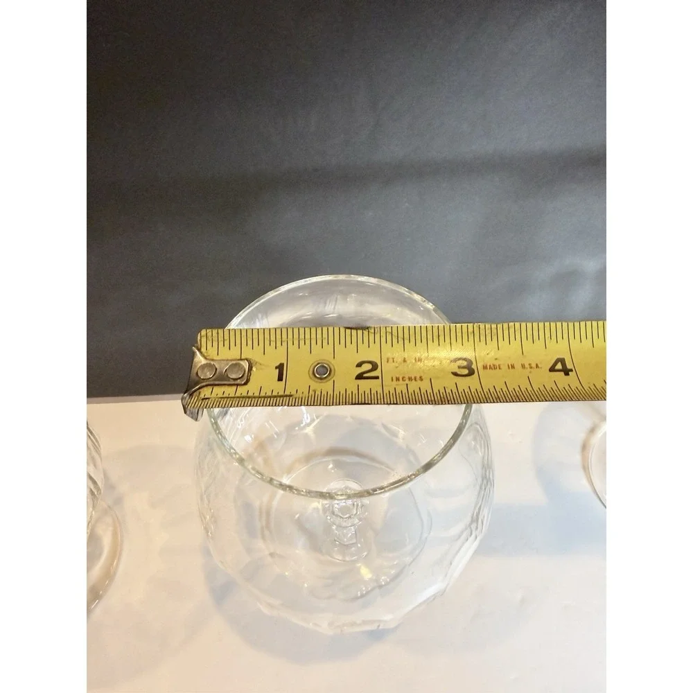 3 Mikasa ASHLEY Lead Crystal  TS107 Brandy Glass Goblets, excellent condition